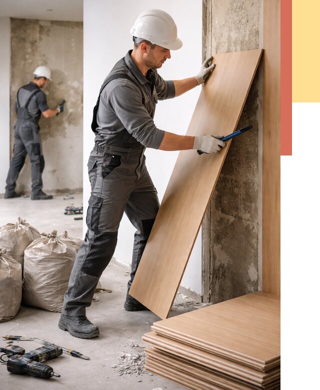 Демонтаж стеновых панелей в Биробиджане от 3548 руб. за м² быстро и недорого | ОТДЕЛОЧНИК-Брб