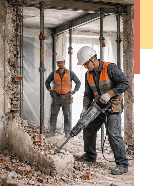 Снос несущих стен в Биробиджане от 10391 руб. — демонтаж несущей стены под ключ | ОТДЕЛОЧНИК-Брб