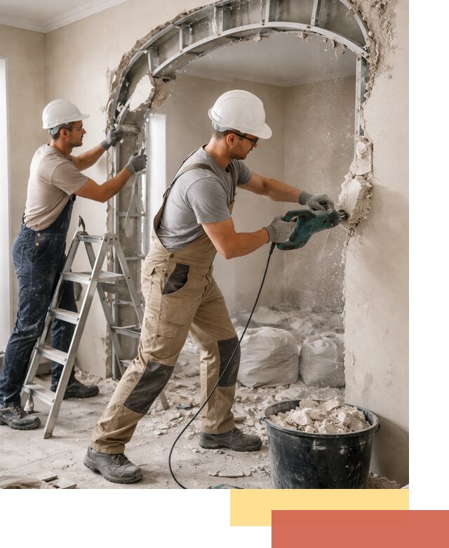 Демонтаж гипсокартонной арки в Биробиджане быстро и аккуратно