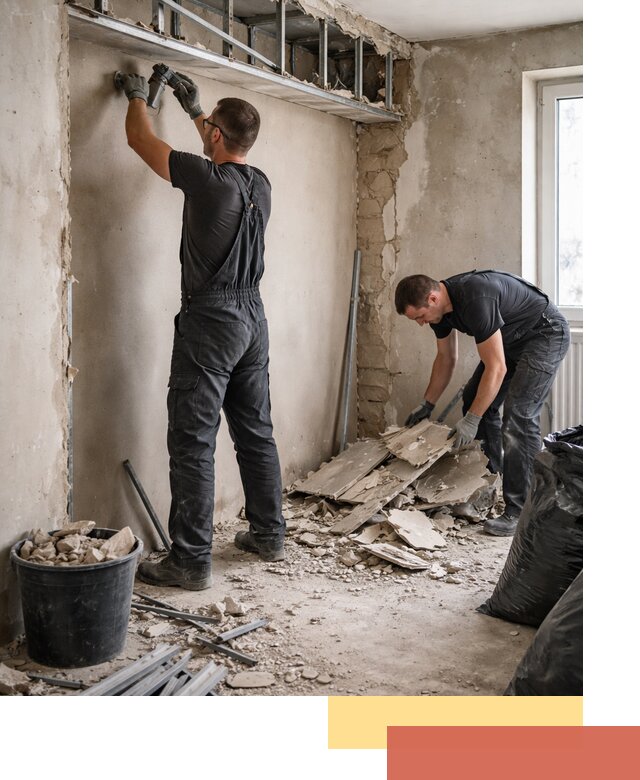 Демонтаж короба из гипсокартона в Биробиджане быстро и аккуратно