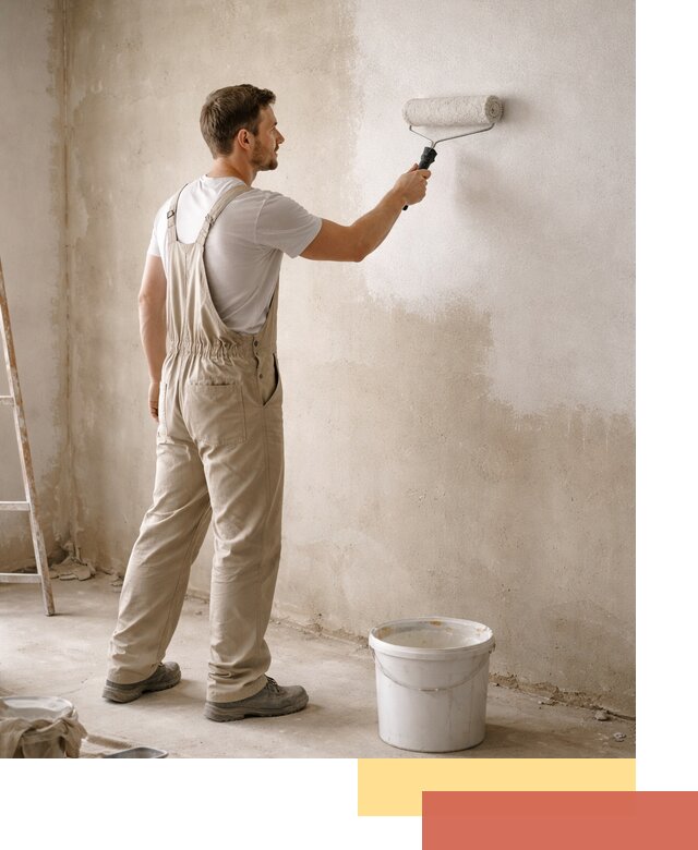 Грунтовка стен под отделку в Биробиджане профессиональным раствором