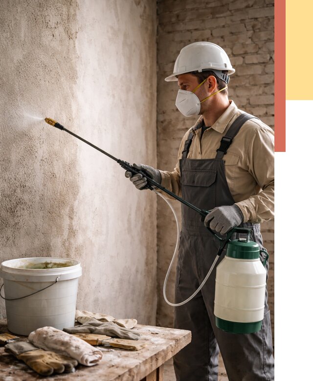 Антисептическая обработка стен в Биробиджане от 1217 руб. — быстро и недорого | ОТДЕЛОЧНИК-Брб