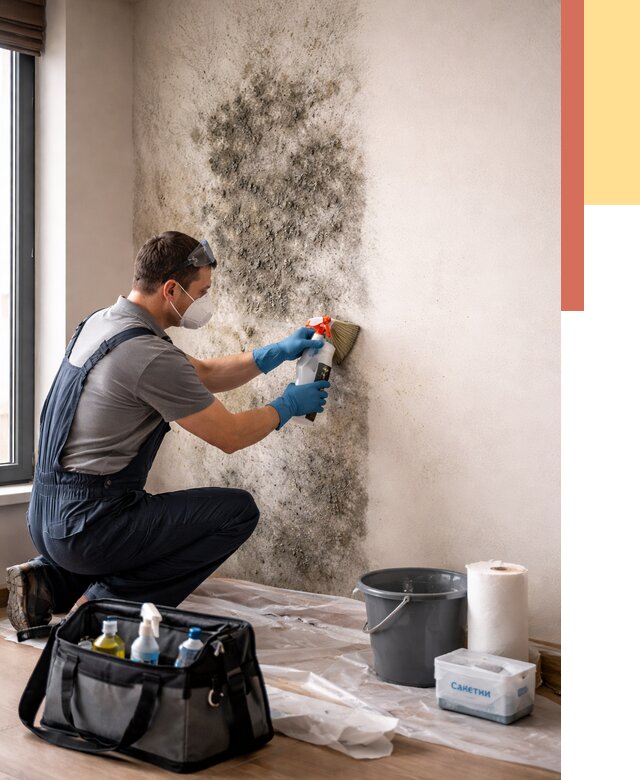 Удаление плесени со стен в Биробиджане от 2180 руб. — быстро и недорого | ОТДЕЛОЧНИК-Брб