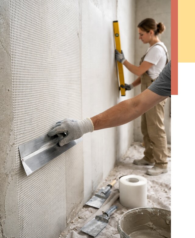 Армирование стен стеклосеткой в Биробиджане от 3244 руб. под ключ | ОТДЕЛОЧНИК-Брб