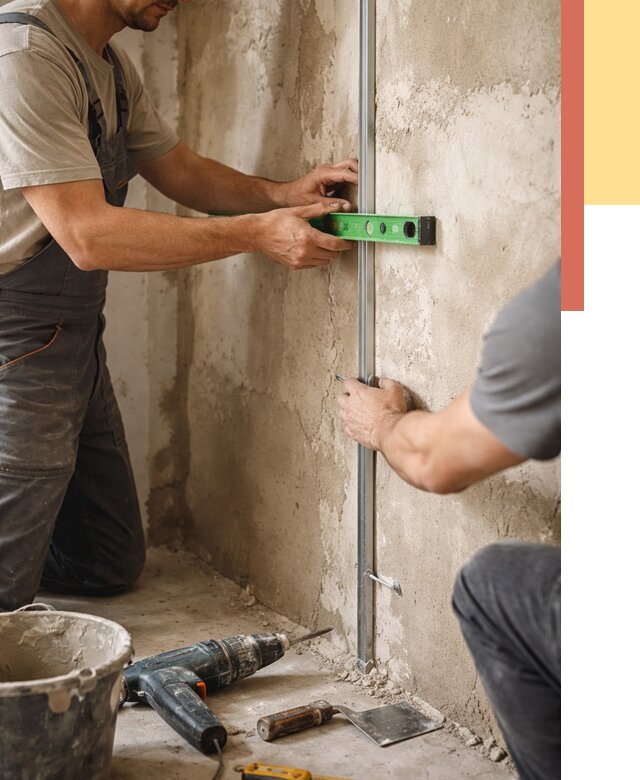 Установка штукатурных маяков в Биробиджане от 7097 руб. — быстро и недорого | ОТДЕЛОЧНИК-Брб