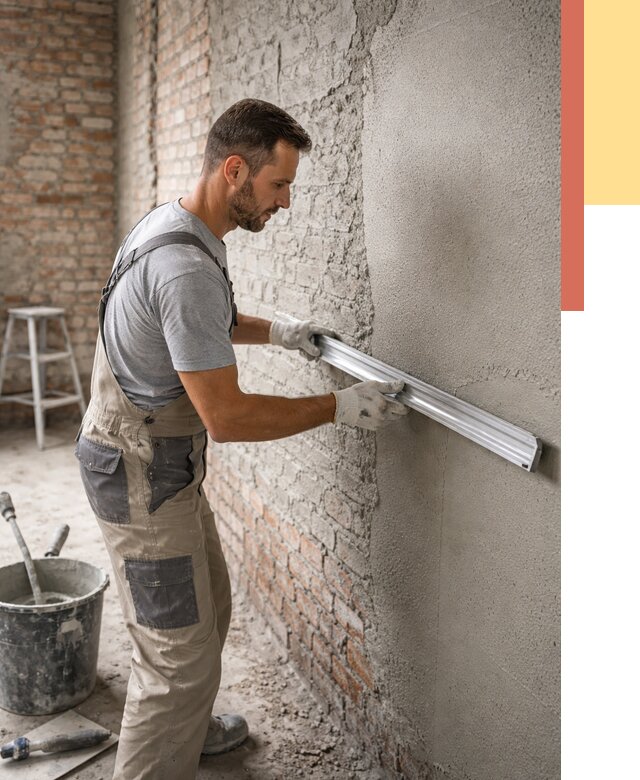 Штукатурка кирпичных стен в Биробиджане от 4562 руб/м2 — быстро и недорого | ОТДЕЛОЧНИК-Брб