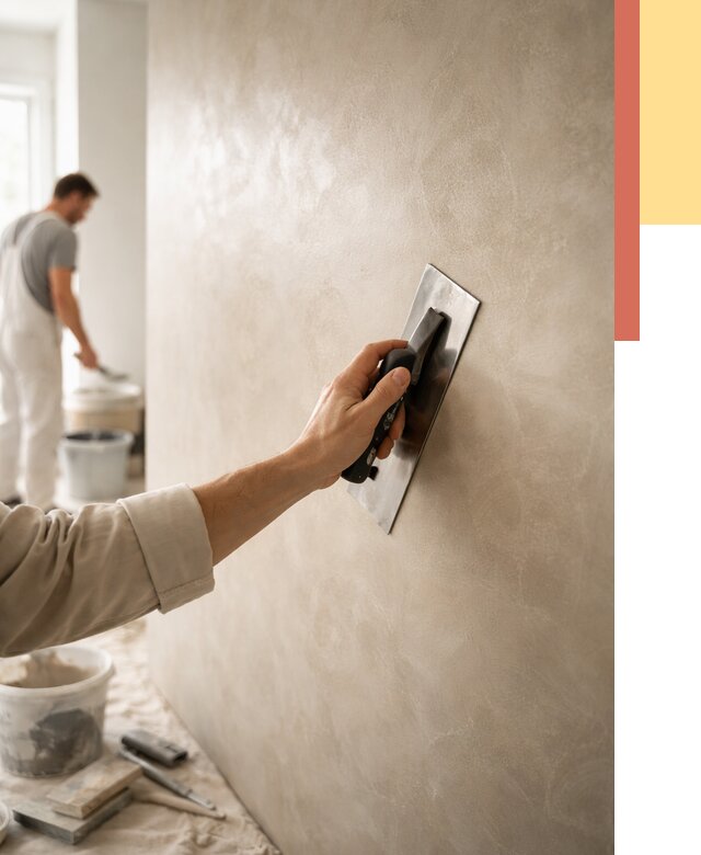 Венецианская штукатурка в Биробиджане от 3548 руб/м² — нанесение стен под ключ | ОТДЕЛОЧНИК-Брб