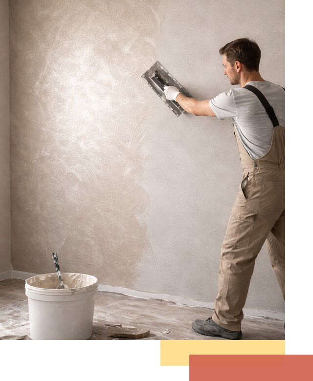 Декоративная штукатурка «Мокрый шелк» под ключ в Биробиджане