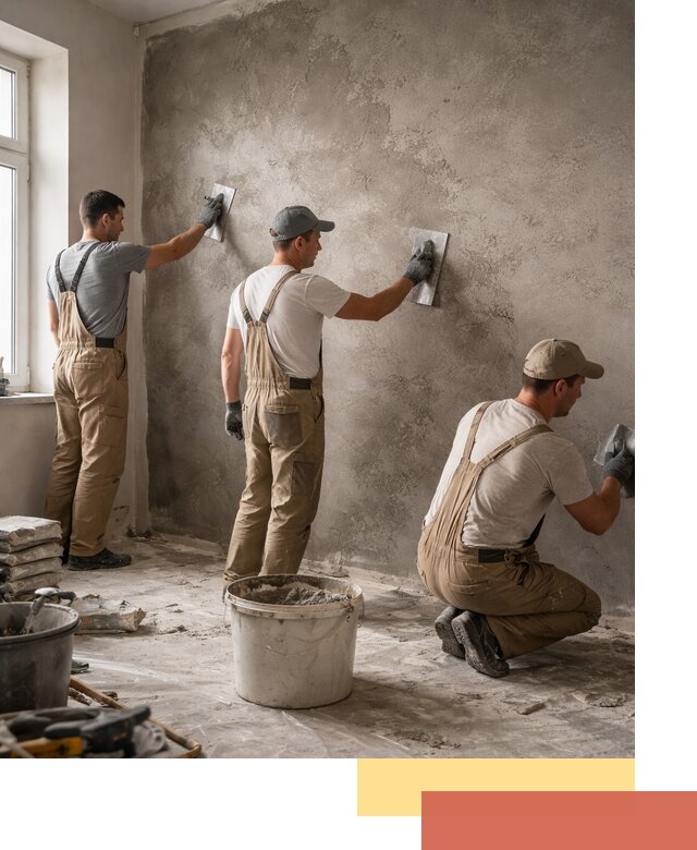 Декоративная штукатурка под бетон в Биробиджане для стен и потолков