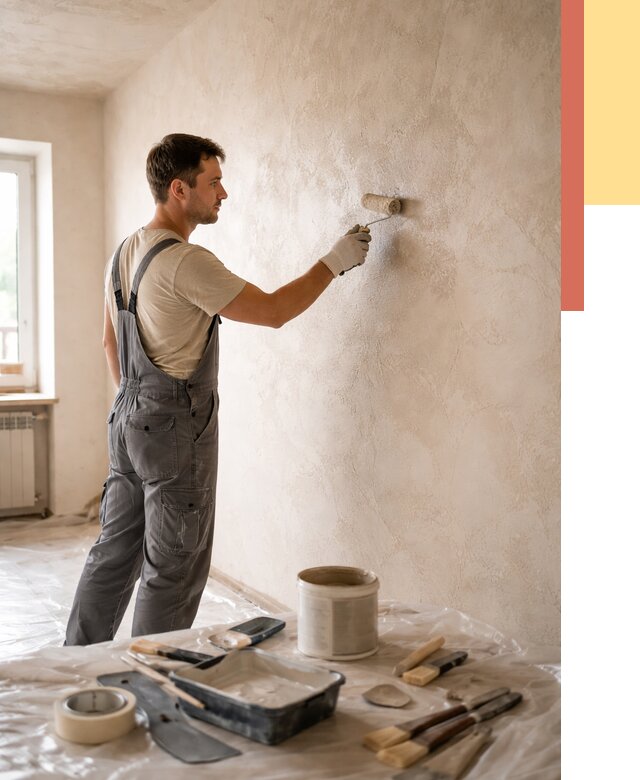 Нанесение лессирующей краски по декоративке в Биробиджане от 1774 руб. | ОТДЕЛОЧНИК-Брб