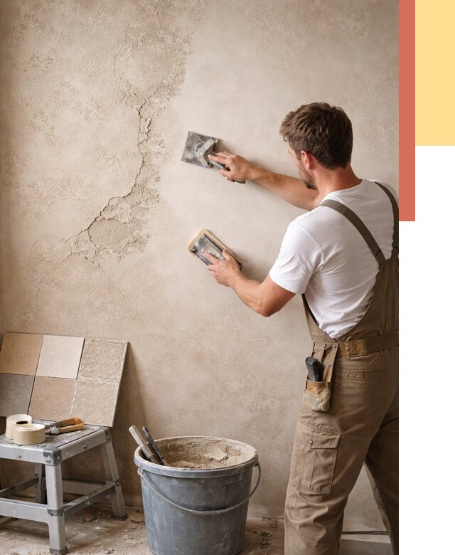 Ремонт декоративной штукатурки в Биробиджане от 4562 руб. под ключ | ОТДЕЛОЧНИК-Брб