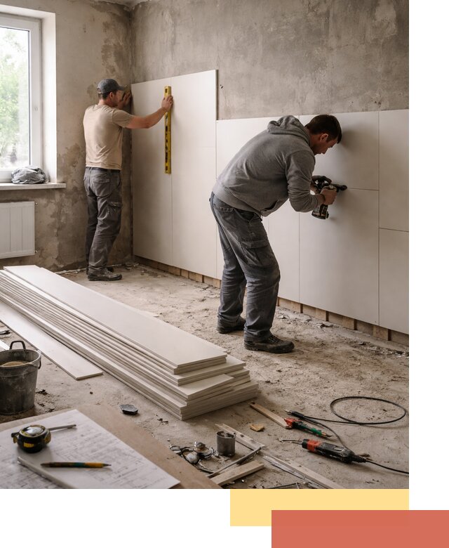 Монтаж ПВХ панелей на стены в Биробиджане качественно и быстро