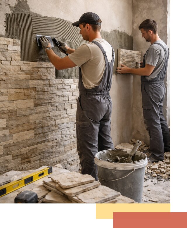 Монтаж искусственного камня в Биробиджане — облицовка стен и фасадов