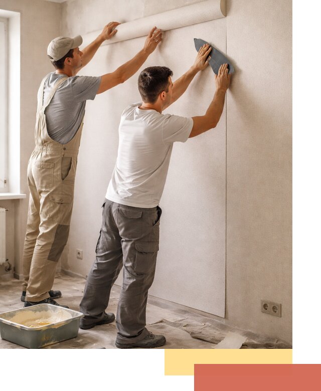 Поклейка виниловых обоев в Биробиджане профессионально и качественно