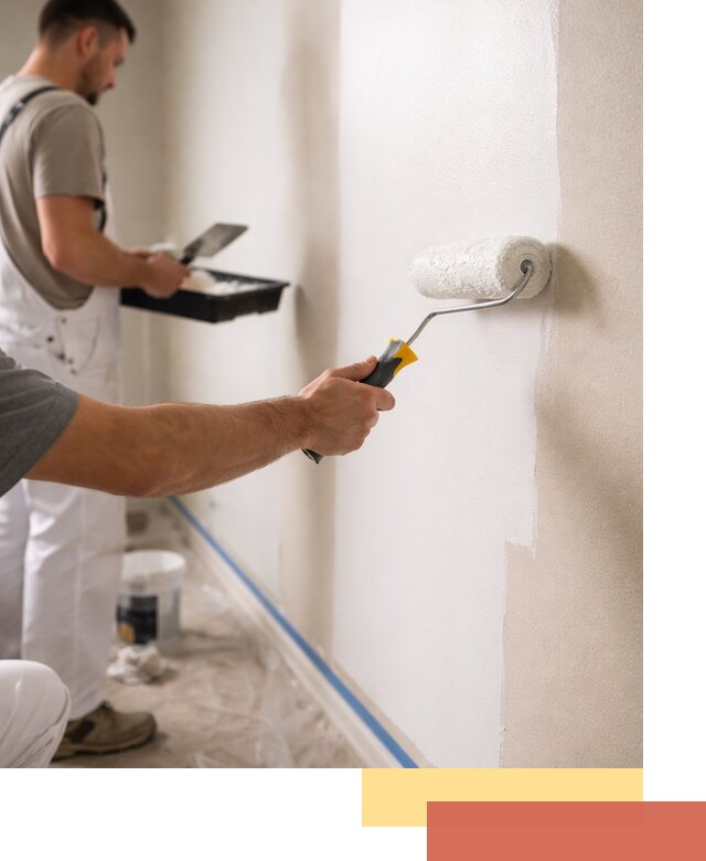 Покраска стен акриловой краской профессионально в Биробиджане