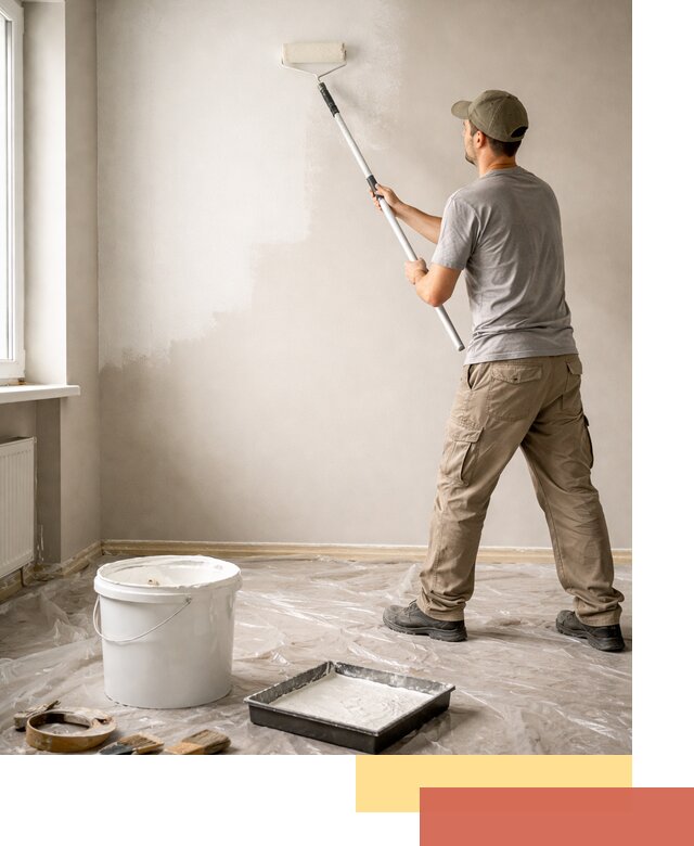 Покраска стен латексной краской в Биробиджане качественно и быстро