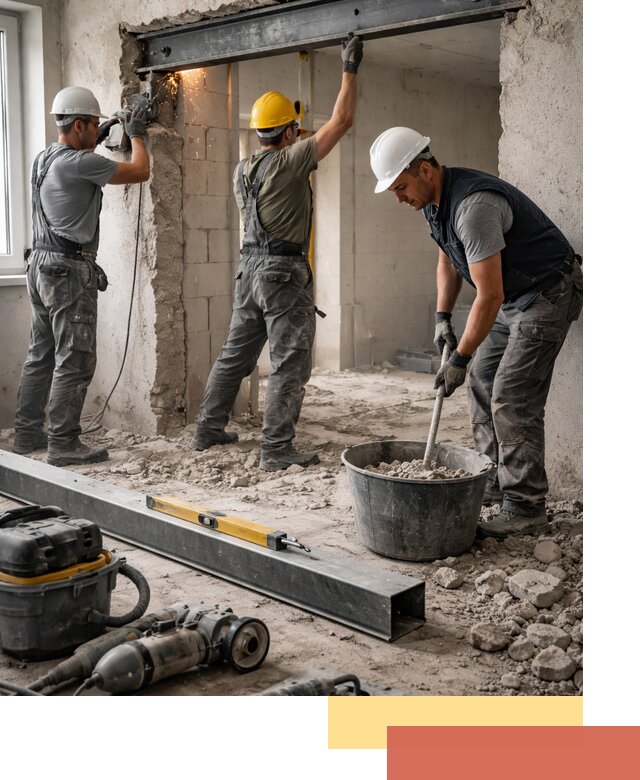 Создание проемов в стенах и несущих конструкциях в Биробиджане