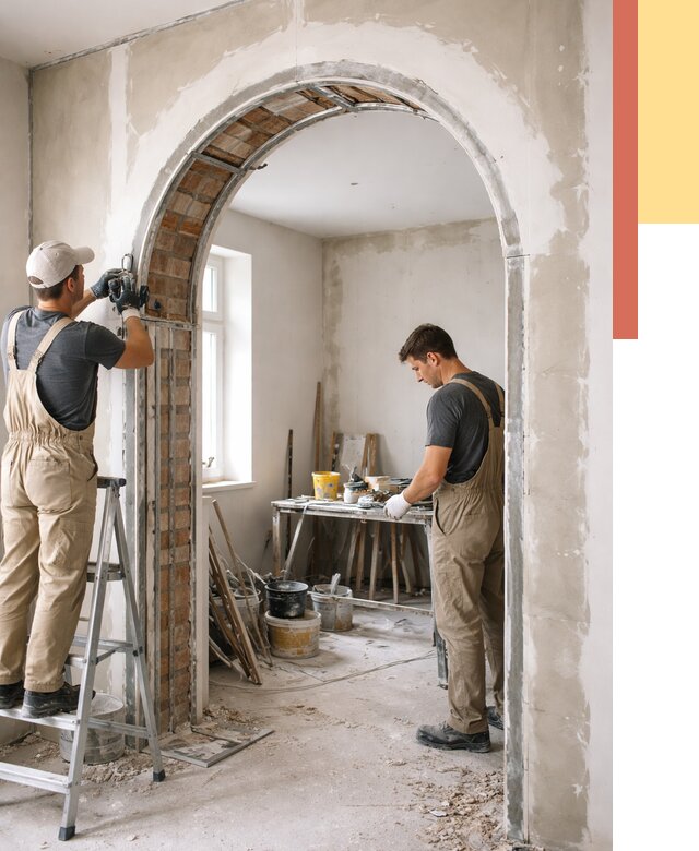 Устройство арочного проема в Биробиджане от 9631 руб. под ключ — быстро и недорого | ОТДЕЛОЧНИК-Брб