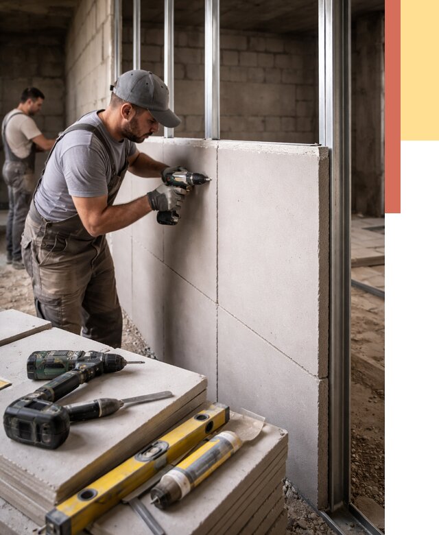 Кладка влагостойких перегородок ПГП в Биробиджане от 1217 руб. под ключ | ОТДЕЛОЧНИК-Брб