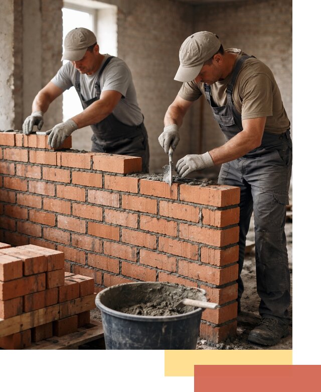 Кладка кирпичных перегородок под ключ в Биробиджане