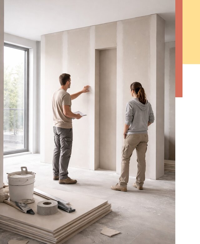 Зонирующая перегородка из гипсокартона в Биробиджане от 2839 руб. под ключ | ОТДЕЛОЧНИК-Брб