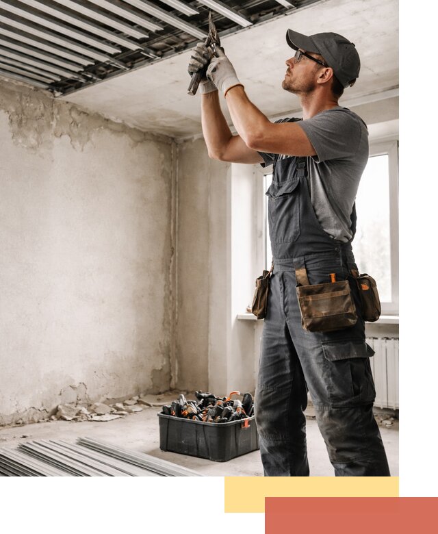 Демонтаж реечного потолка в Биробиджане быстро и аккуратно