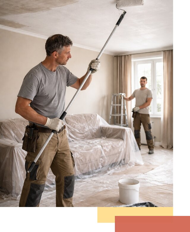 Грунтовка потолка в Биробиджане — подготовка под покраску и отделку