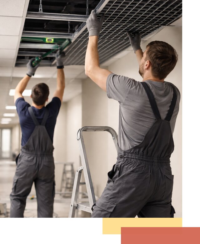 Монтаж потолка Грильято в Биробиджане: установка под ключ качественно