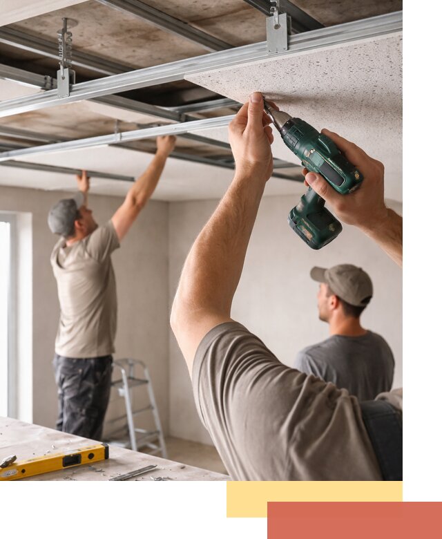 Монтаж акустического потолка в Биробиджане под ключ