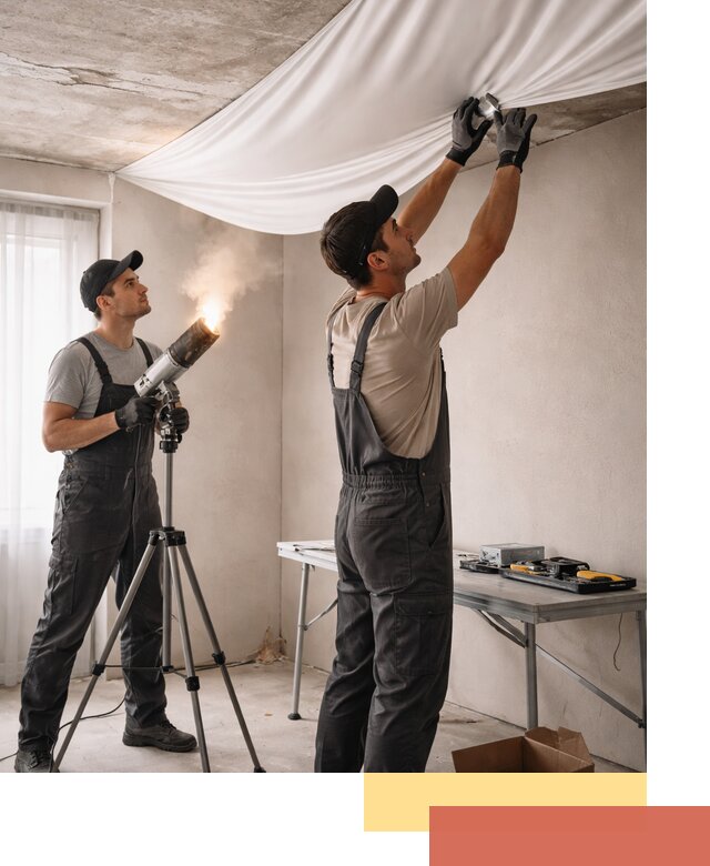 Установка натяжного потолка под ключ в Биробиджане