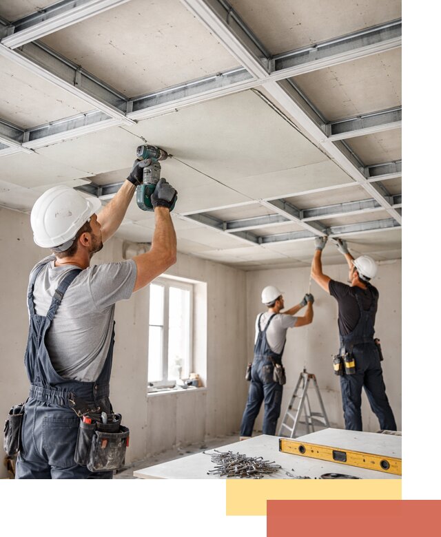 Кессонный потолок из гипсокартона под ключ в Биробиджане