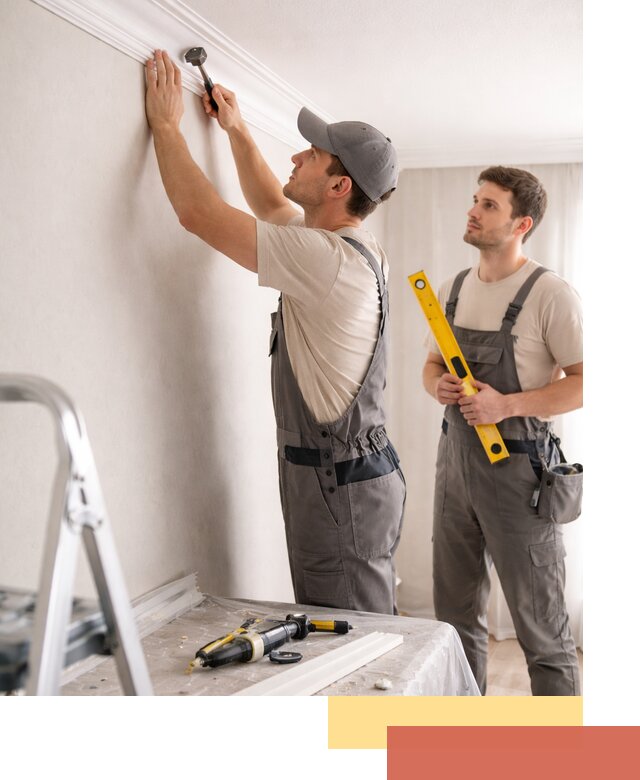 Монтаж потолочного плинтуса в Биробиджане качественно и быстро