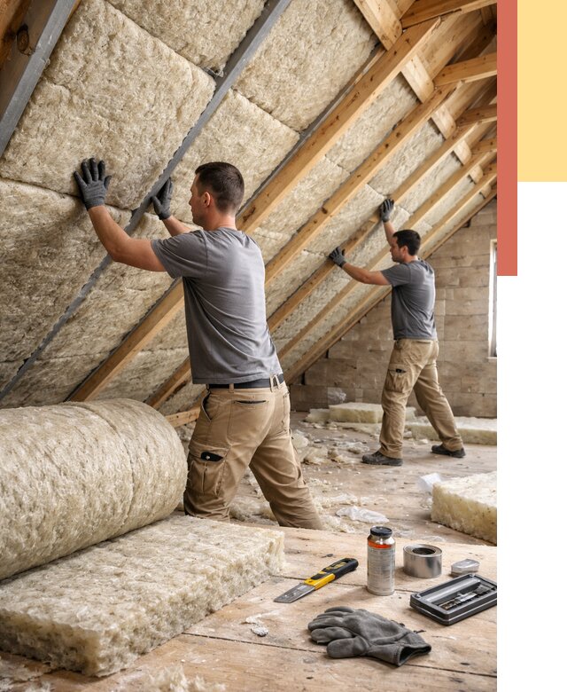 Утепление потолка минватой в Биробиджане от 1470 руб. — быстро и недорого | ОТДЕЛОЧНИК-Брб