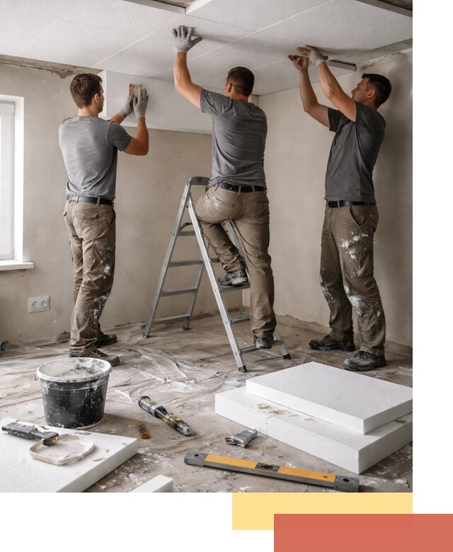 Утепление потолка пенопластом в Биробиджане быстро и качественно